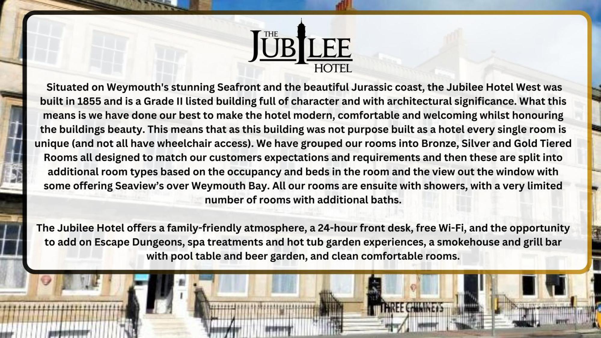 The Jubilee Hotel West- With Spa Facilities Weymouth Exterior photo